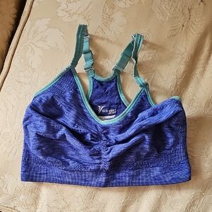 Old Navy Women's Heathered Blue Sports Bra